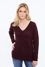 V-Neck Waffle Popcorn Sweater thumbnail 19