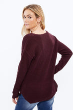 V-Neck Waffle Popcorn Sweater thumbnail 20