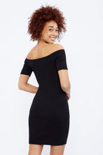 Button Front Off the Shoulder Dress thumbnail 5