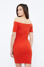 Button Front Off the Shoulder Dress thumbnail 3