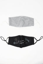 Masque réutilisable ajustable double couche à imprimé ensemble de deux thumbnail 2