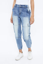 High Rise Cargo Denim Jogger thumbnail 5