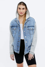 Classic Hooded Denim Jacket thumbnail 6