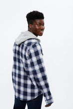 North Western Hooded Plaid Flannel thumbnail 3