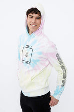 North Western Box Logo Tie Dye Graphic Popover Hoodie thumbnail 3