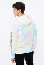 North Western Box Logo Tie Dye Graphic Popover Hoodie thumbnail 4