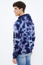 North Western Box Logo Tie Dye Graphic Popover Hoodie thumbnail 7