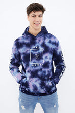 North Western Box Logo Tie Dye Graphic Popover Hoodie thumbnail 5