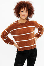 Striped Pullover Sweater with Balloon Sleeves thumbnail 7