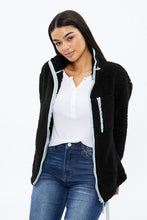 Sherpa Full Zip Sweatshirt with Chest Pocket thumbnail 5