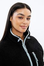 Sherpa Full Zip Sweatshirt with Chest Pocket thumbnail 6