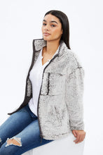 Sherpa Full Zip Sweatshirt with Chest Pocket thumbnail 11