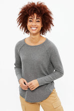 Brushed Waffle Crew Neck Long Sleeve thumbnail 4