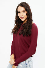 Brushed Waffle Crew Neck Long Sleeve thumbnail 11
