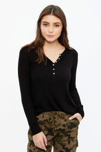 Ribbed Henley Long Sleeve thumbnail 6
