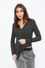 Ribbed Henley Long Sleeve thumbnail 15
