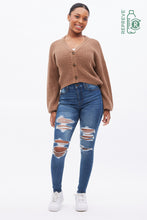 High Rise Emma Destroyed Repreve Jegging thumbnail 2
