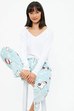 Holiday Llama Plush Pajama Pants thumbnail 1