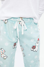 Holiday Llama Plush Pajama Pants thumbnail 3