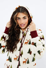 Soft Plush Plaid Sherpa Lined Zip-Up Onesie thumbnail 6