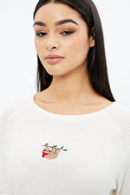 Super Soft Holiday Sloth Waffle Pajama Top thumbnail 2