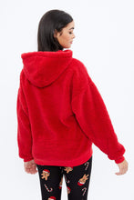 Sweat à capuche HO HO HO en sherpa thumbnail 3