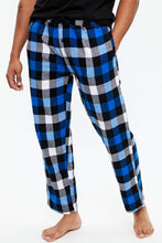 Classic Blue Check Plaid Pajama Pant thumbnail 1