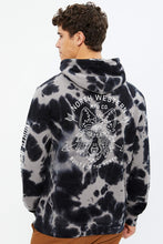 North Western Linear Wolf Tie Dye Graphic Hoodie thumbnail 4