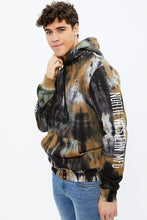 North Western Linear Wolf Tie Dye Graphic Hoodie thumbnail 6