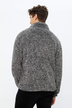 Teddy Sherpa Mock Neck Zip Sweater thumbnail 9