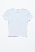 T-shirt côtelé à ourlet festonné et imprimé de broderie et Aéropostale pour filles thumbnail 1