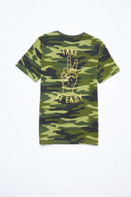 T-shirt Aéropostale avec poche à imprimé Peace Sign Take It Easy avec motif camouflage pour garçon thumbnail 3