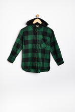 AERO Girls Hooded Plaid Button-Up Shirt thumbnail 4