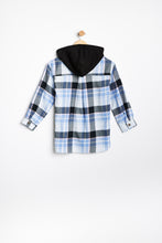 AERO Girls Hooded Plaid Button-Up Shirt thumbnail 6