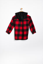 AERO Girls Hooded Plaid Button-Up Shirt thumbnail 8