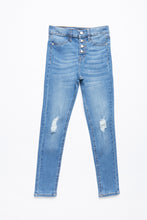 AERO Girls High Rise Skinny Destroyed Button Front Jean thumbnail 1