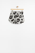 AERO Girls Leopard Print Plush Sherpa Embroidered Pajama Short thumbnail 1
