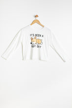 Ensemble pyjama 2 pièces AERO super doux à imprimé graphique It's Been A Ruff Day pour fille thumbnail 2
