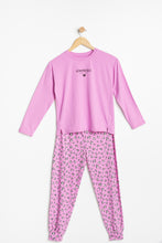 AERO Girls Super Soft Aéropostale Animal Print Graphic 2 Piece Pajama Set thumbnail 1