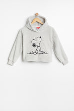 Haut à capuchon à enfiler pyjama AERO en sherpa Snoopy brodé pour fille thumbnail 1