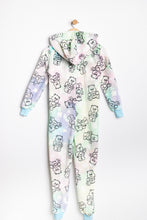 AERO Girls Super Soft Tie Dye Care Bears Graphic Plush Hooded Onesie thumbnail 2