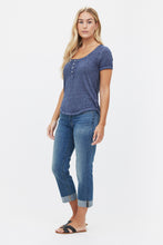 Jean ajustÃ© mi-taille et Ã©courtÃ© Sweet Crop thumbnail 1