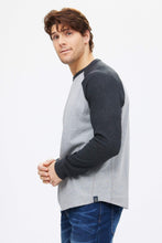 T-shirt manche long raglan thermique ras du cou bloc de couleurs thumbnail 4