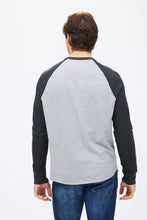T-shirt manche long raglan thermique ras du cou bloc de couleurs thumbnail 5
