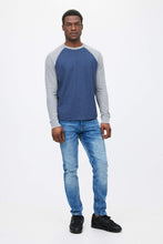 T-shirt manche long raglan thermique ras du cou bloc de couleurs thumbnail 9
