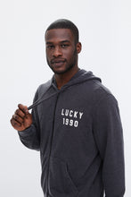 Lucky Brand 1990 Burnout Zip-Up Hoodie thumbnail 3