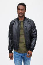 Veste aviateur en cuir thumbnail 1