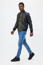 Veste aviateur en cuir thumbnail 2