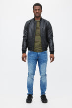 Veste aviateur en cuir thumbnail 4
