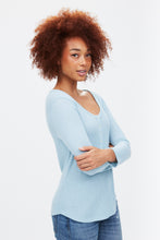 Brushed Waffle Henley Top thumbnail 7